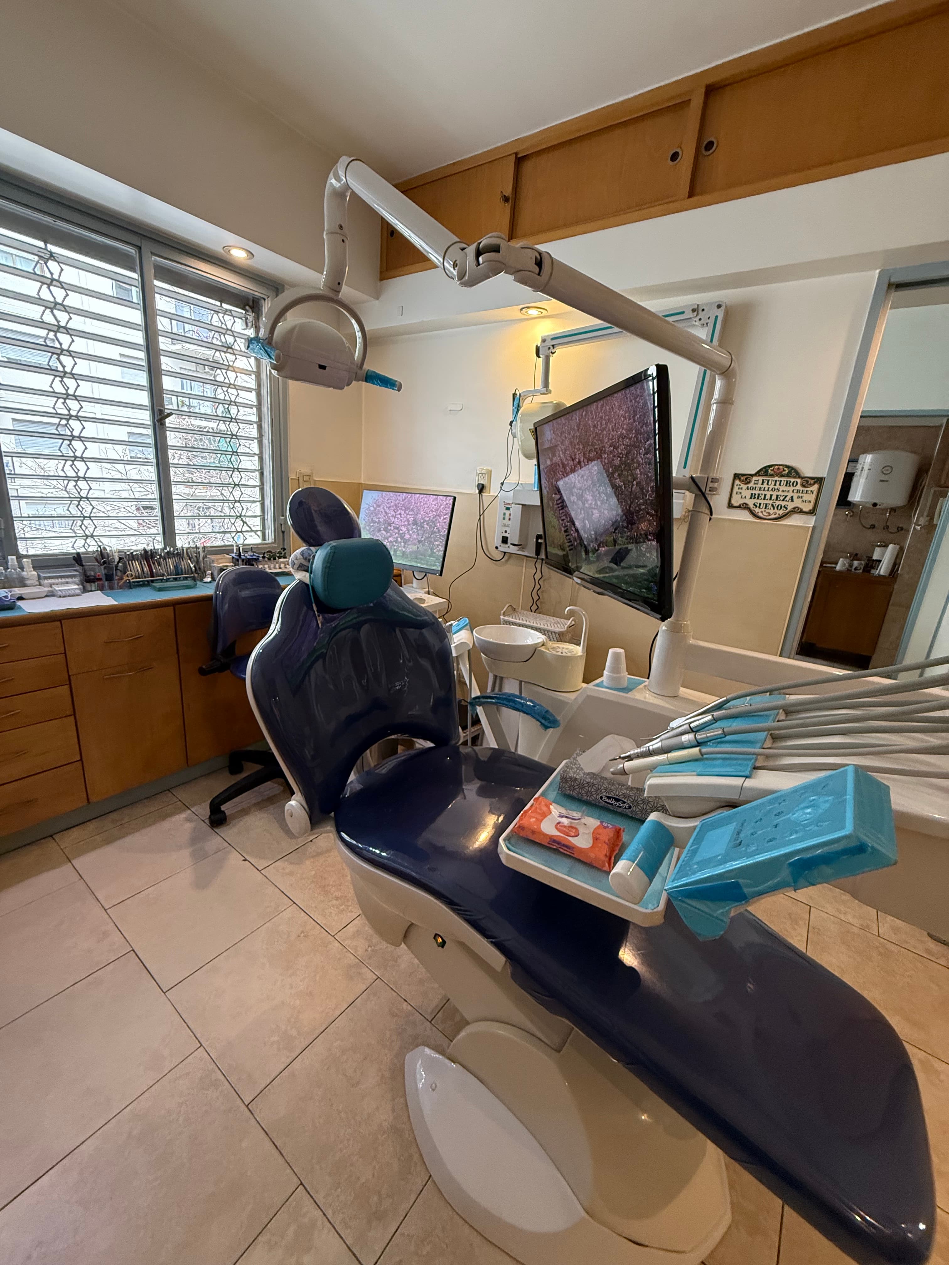Sala de atención odontológica del consultorio en Caballito
